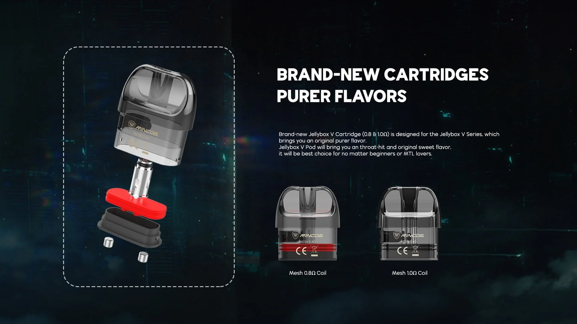 Rincoe Jellybox V Pod Cartridge – The Perfect Vaping Companion